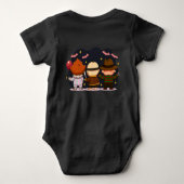 Baby Halloween Outfit, Grappige Horror Baby Kledin Romper (Achterkant)