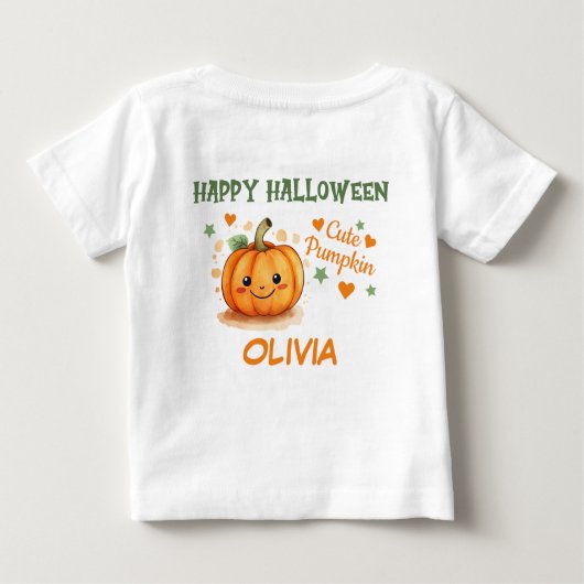 Baby Halloween Schattigee pompoen (Achterkant)