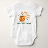 Baby Halloween Schattigee pompoen Romper (Achterkant)