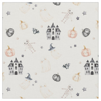 Baby Halloween skelet spooky pompoen kasteel - mij Stof
