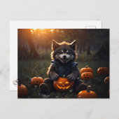 Baby Halloween weerwolf Briefkaart (Voorkant / Achterkant)