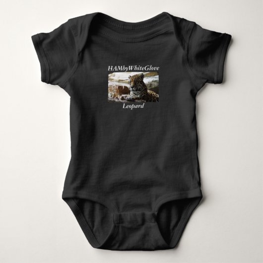 Baby HAMbyWhiteGlove Leopard T-Shirt (Voorkant)