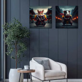 Baby Hamster en Guinee Pig Ninjas Print Set van 2