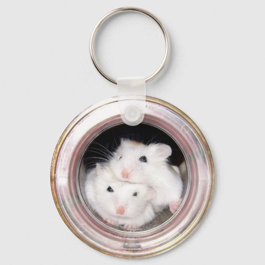 Baby hamsters: Vooruit gespoeld! Sleutelhanger (Voorkant)
