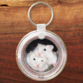 Baby hamsters: Vooruit gespoeld! Sleutelhanger (Voorkant)