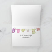 Baby Hand Gefeliciteerd Kaart (Binnen)