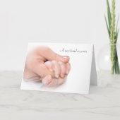 Baby Hand Gefeliciteerd Kaart (Voorkant)