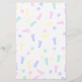 Baby Hand Prints en Voet Prints Briefpapier