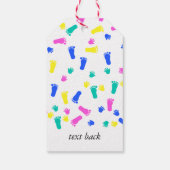 Baby Hand Prints en Voet Prints Cadeaulabel (Achterkant)