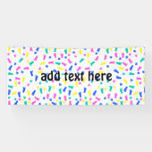 Baby Hand Prints en Voet Prints Spandoek (Horizontaal)