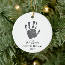 Baby Handafdruk Eerste Kerstmis