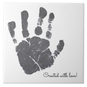 Baby Handafdruk kinderkamer decoratief Tegeltje