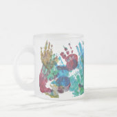 Baby handdrukken met aangepaste tekst matglas koffiemok (Links)