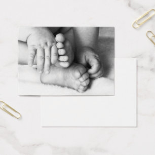 Baby handen en voeten visitekaartjes
