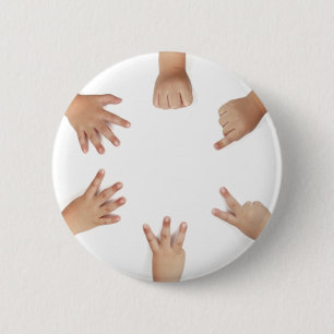 Baby Hands Ronde Button 5,7 Cm