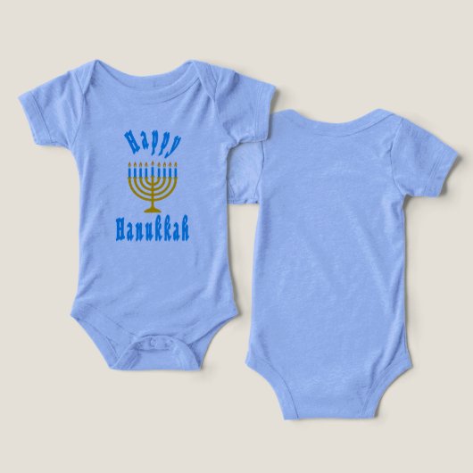 Baby Hanukkah T-shirt (Ontwerp Voorkant & Achterkant)