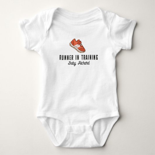 Baby Hardloper in Opleiding Hardloop Marathon Romper (Voorkant)