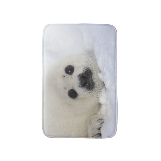 Baby Harp Seal Badmat (Voorkant Verticaal)