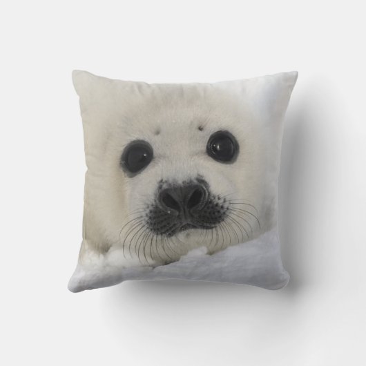 Baby Harp Seal Kussen (Achterkant)