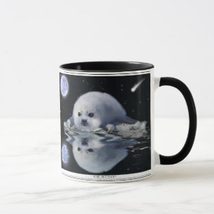 Baby Harp Seal & Moon Wildlife Supporter Gift mok
