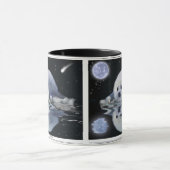 Baby Harp Seal & Moon Wildlife Supporter Gift mok (Midden)