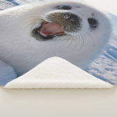 Baby Harp Seal Sherpa Deken (3/4)
