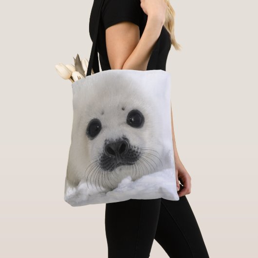 Baby Harp Seal Tote Bag (Dichtbij)