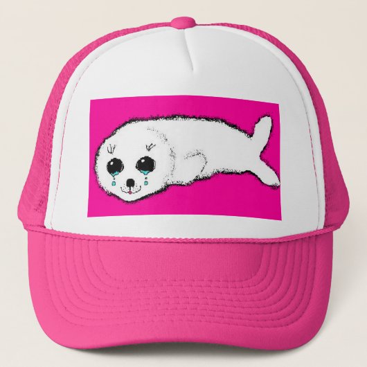 Baby Harp Seal Trucker Pet (Voorkant)