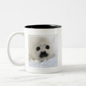 Baby Harp Seal Tweekleurige Koffiemok (Links)