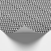 baby harp zegel Patroon op zwart Cadeaupapier (Hoek)