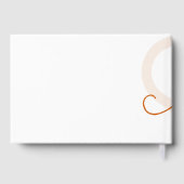 Baby-hart | Herfst Verbrande Sinaasappel Bloei Scr Gastenboek (Achterkant)