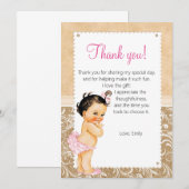 Baby Hartelijk dank Bedankkaart (Voorkant / Achterkant)