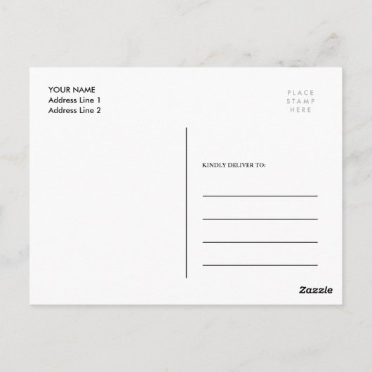 Baby Hartelijk dank Briefkaarten (Achterkant)