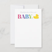 Baby Hartelijk dank voor de platte briefkaarten Ru (Voorkant)