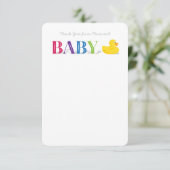 Baby Hartelijk dank voor de platte briefkaarten Ru (Staand voorkant)