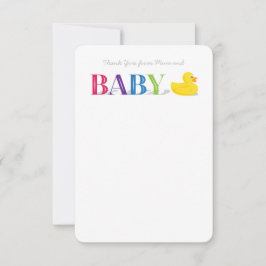 Baby Hartelijk dank voor de platte briefkaarten Ru