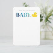 Baby Hartelijk dank voor de platte briefkaarten Ru (Staand voorkant)