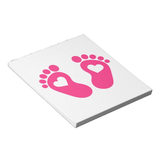 Baby harten notitieblok (Schuin)