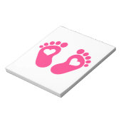Baby harten notitieblok (Linkerzijde)