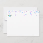 *~* Baby Hatching Dinosaur Baby shower Dankuwel Bedankkaart (Achterkant)