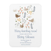 Baby Hatching Soon Chicken Baby shower Invitation Magneet (Verticaal)