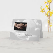 Baby Head in Hands Gefeliciteerd Kaart (Gele Bloem)