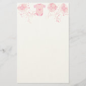 Baby Heart Rattle Argyle Onsie Pink Briefpapier (Voorkant)