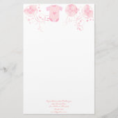 Baby Heart Rattle Argyle Onsie Pink Briefpapier (Voorkant)