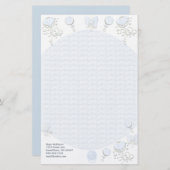 Baby Heart Rattle Argyle Onsie Pink Briefpapier (Voorkant / Achterkant)