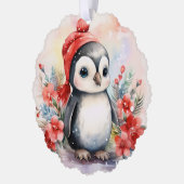 Baby Hedgehog Cub Cadeau Label Kerstboom Ornament Kaart (Links)