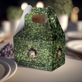 Baby Hedgehog Opvouwbare Favor Gift Box Baby showe Bedankdoosjes