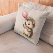 Baby Hedgehog roze ballon meisjes Kussen