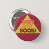 Baby heeft boeken ronde button 5,7 cm (Voorkant /achterkant)