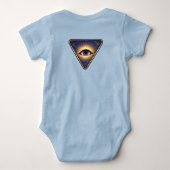 Baby heeft visie  romper (Achterkant)